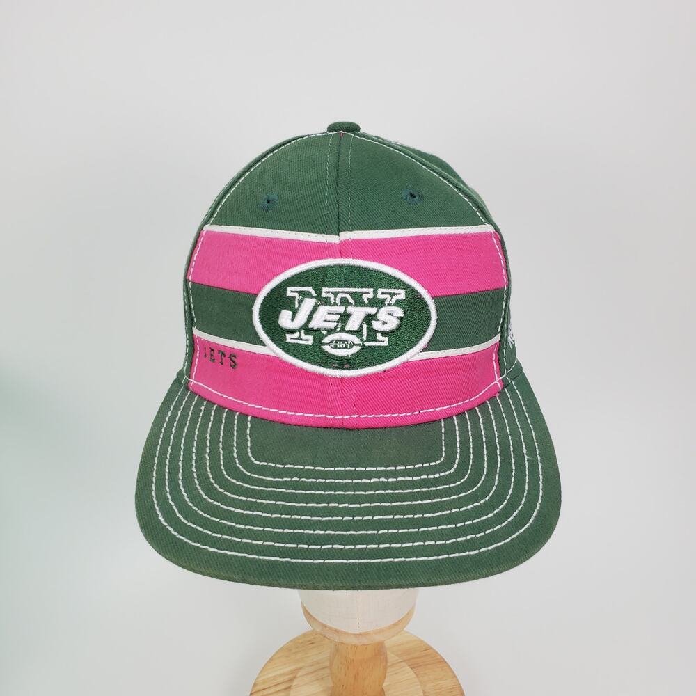 Reebok NFL New York Jets Breast Cancer Awareness Hat Green Pink S/M FitMax70